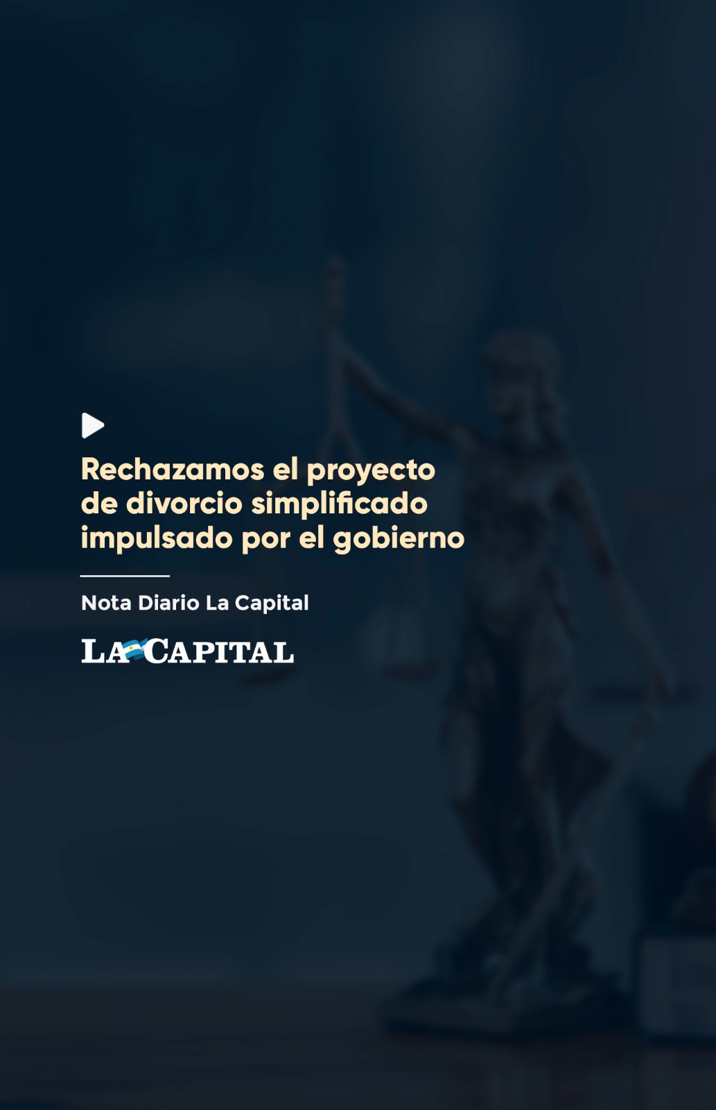 Rechazamos el proyecto de ley presentado por el gobierno nacional que propone permitir el divorcio en sede administrativa sin intervención judicial.